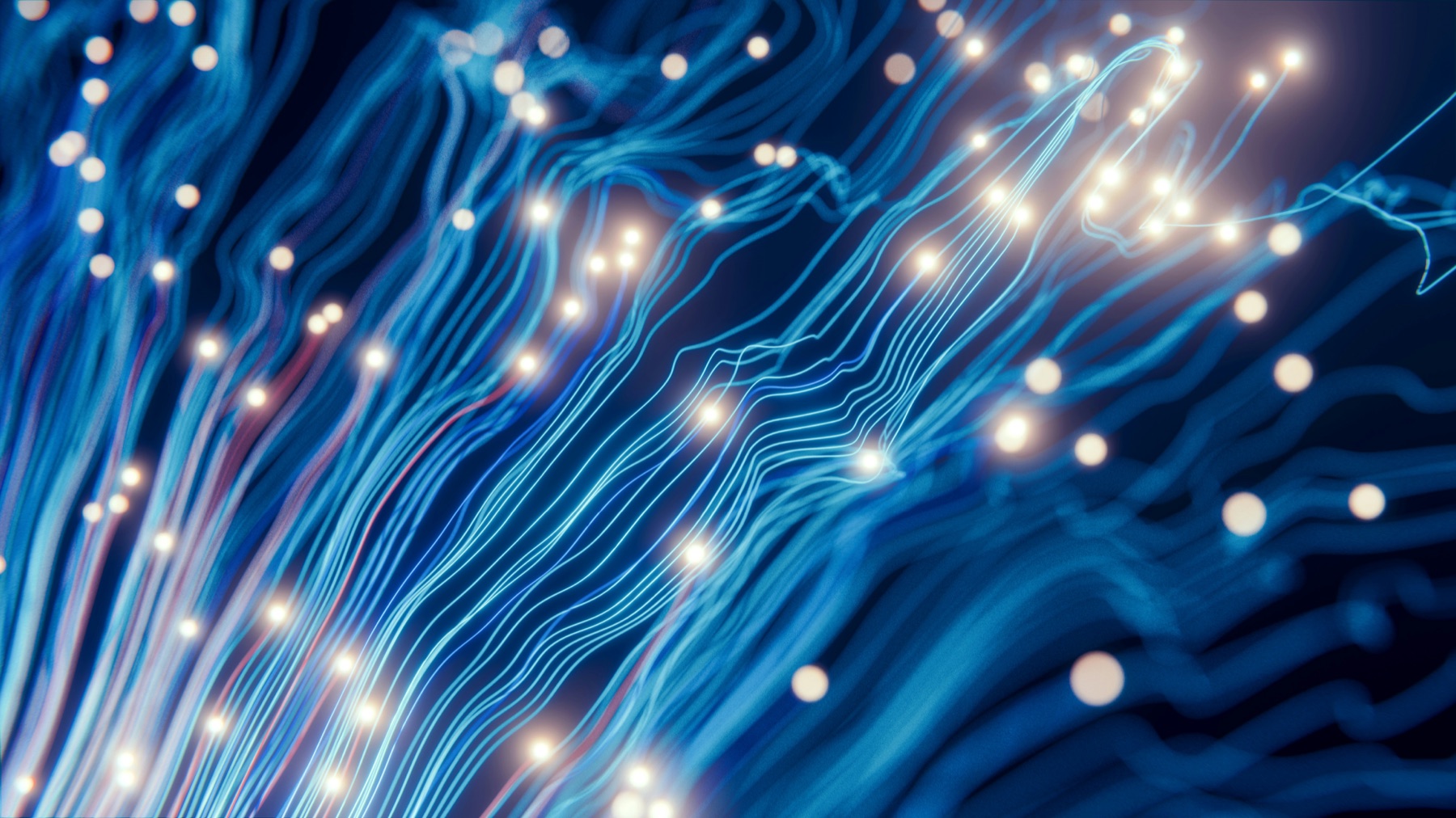 Blue illuminated lines suggesting a digital network